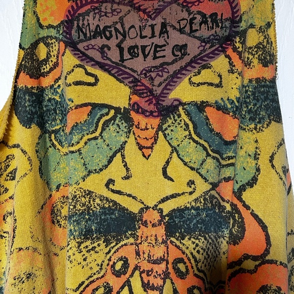 Magnolia Pearl Yellow and Orange Butterfly Maxi Dress - Picture 3 of 9